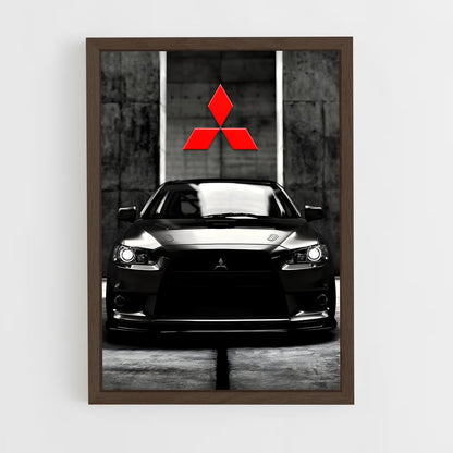 ap-mitsubishi-4 cadre Bois foncé