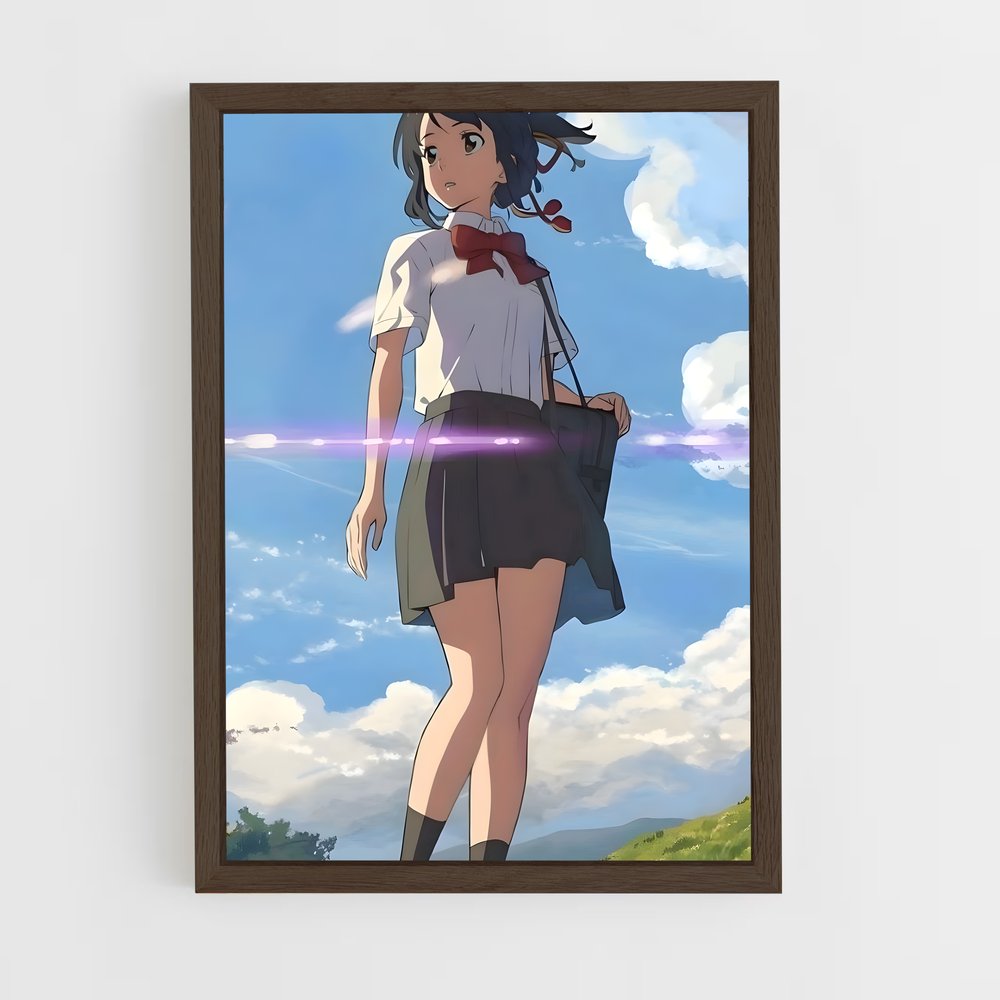 ap-mitsuha miyamizu-1 cadre Bois foncé
