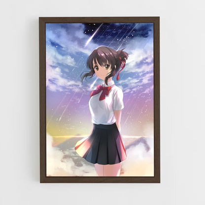 ap-mitsuha miyamizu-4 cadre Bois foncé