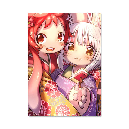 Poster Dans les Étoiles du Sakura