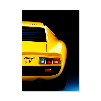 Poster Lamborghini Jaune