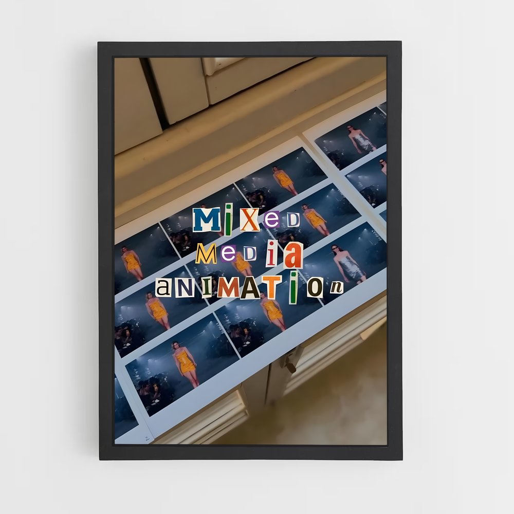 ap-mixed media-6 cadre Noir