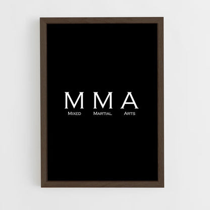 ap-mma-4 cadre Bois foncé