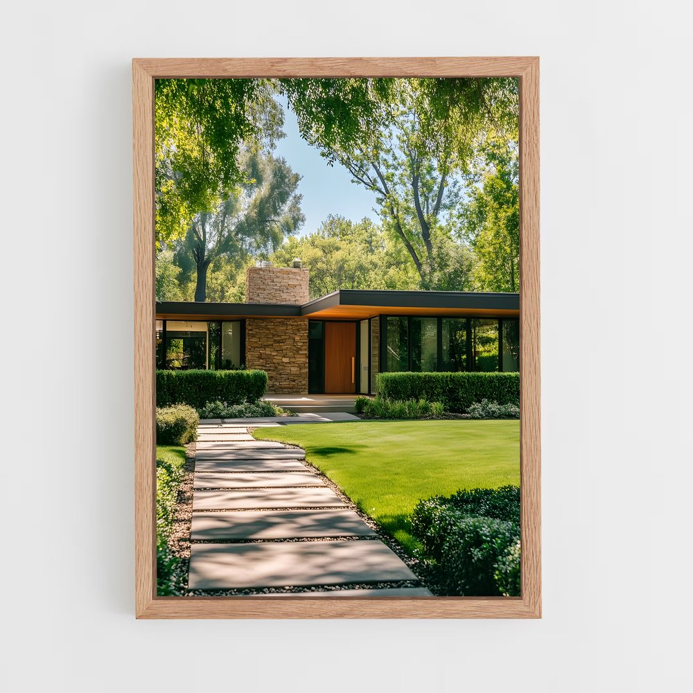 ap-modernist architecture-1 cadre Bois clair