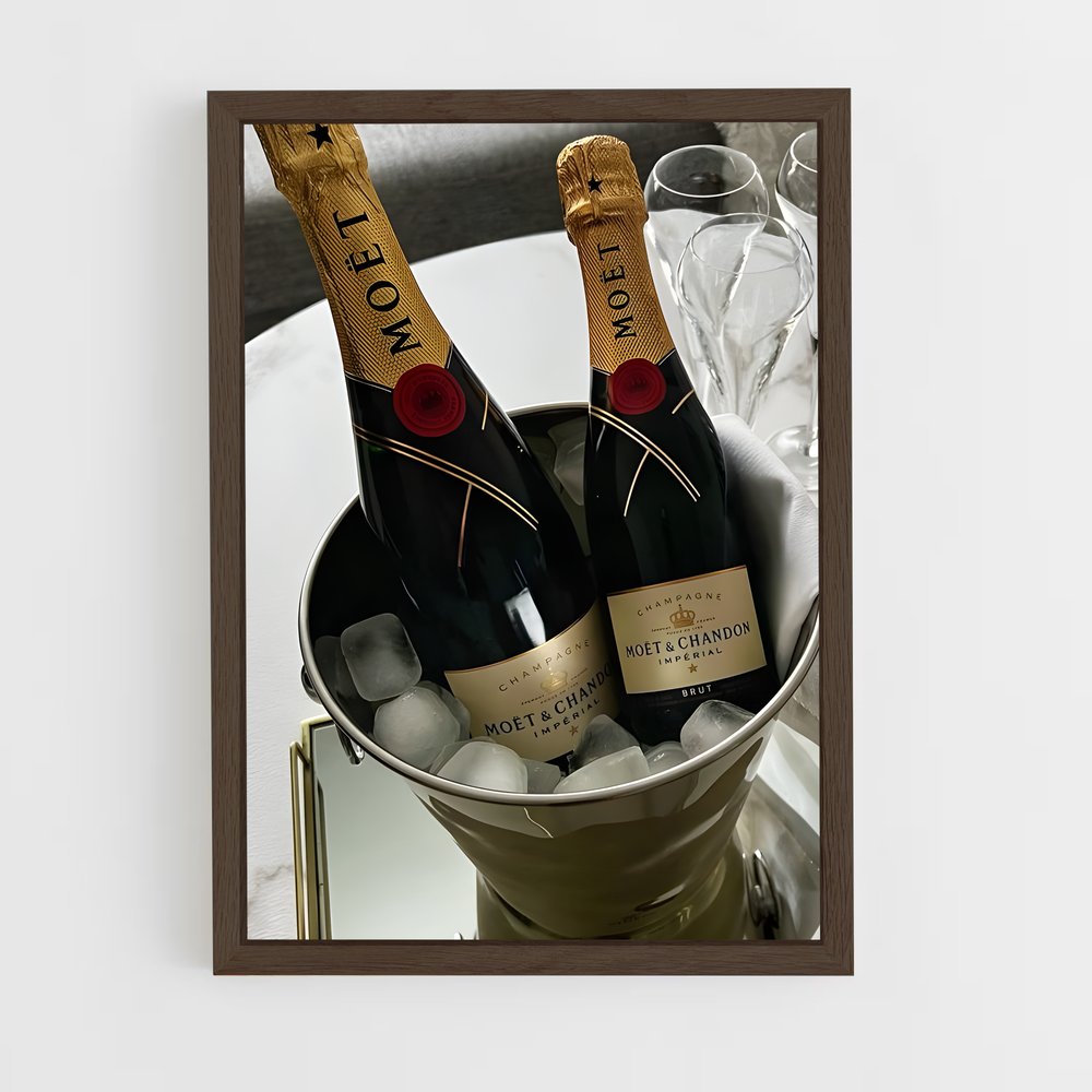 ap-moet chandon-1 cadre Bois foncé