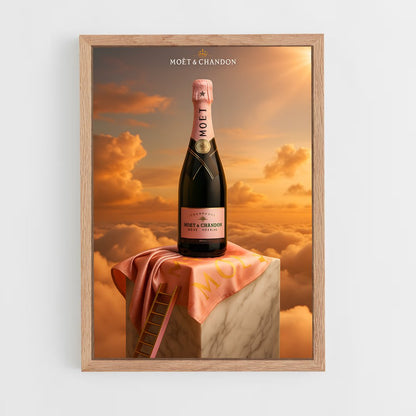 ap-moet chandon-2 cadre Bois clair