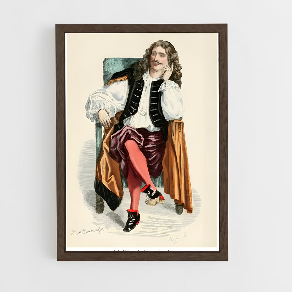 ap-moliere-2 cadre Bois foncé
