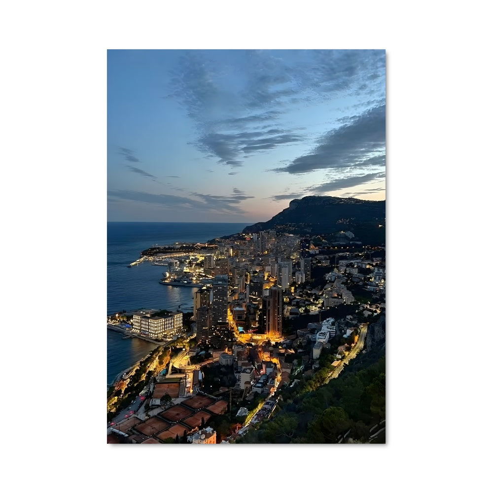 Poster Monaco Illuminé