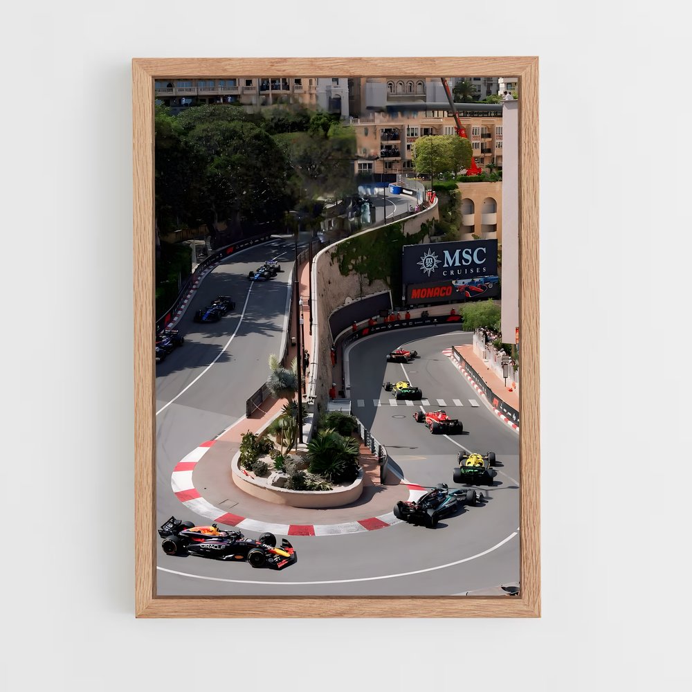 ap-monaco grand prix-1 cadre Bois clair
