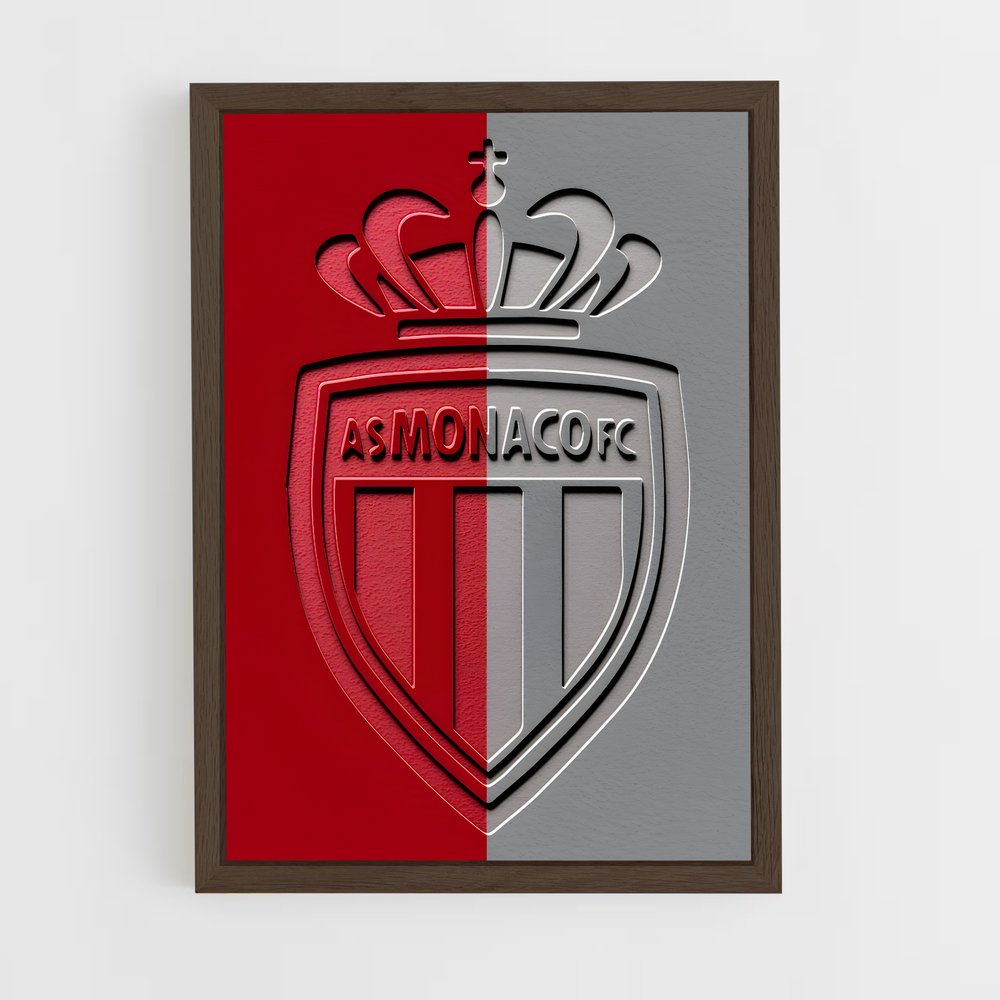 ap-monaco national football team-1 cadre Bois foncé