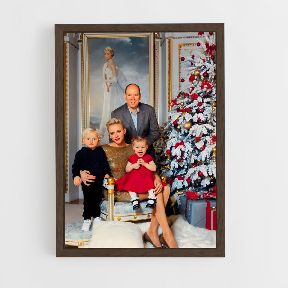 ap-monaco royal family-6 cadre Bois foncé