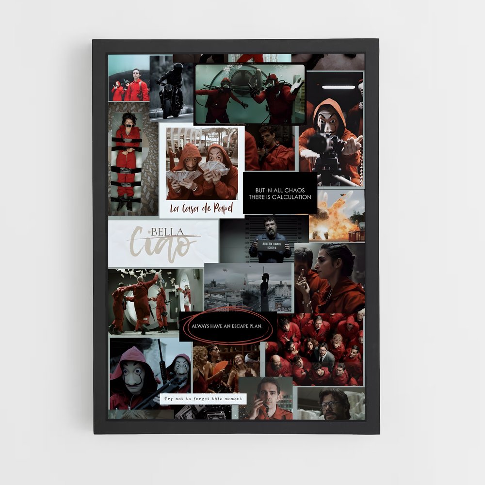 ap-money heist la casa de papel-11 cadre Noir