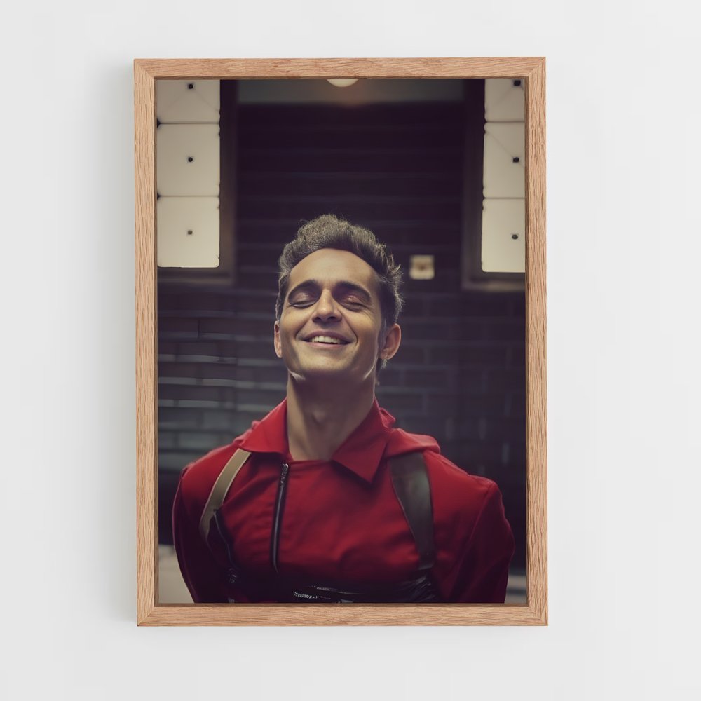 ap-money heist la casa de papel-14 cadre Bois clair