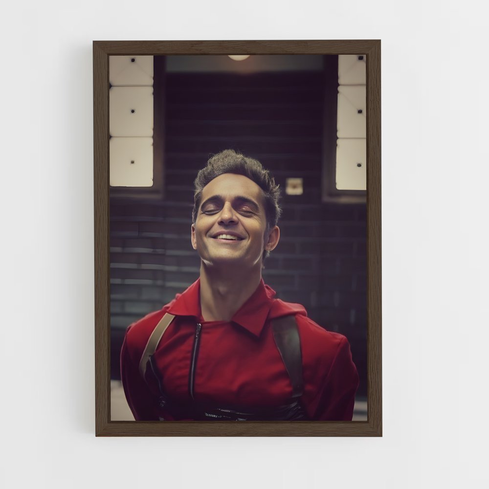 ap-money heist la casa de papel-14 cadre Bois foncé