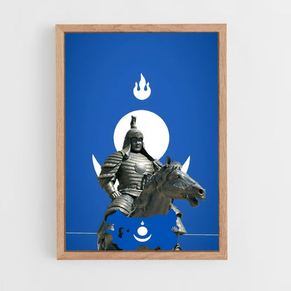 ap-mongol empire flag-1 cadre Bois clair