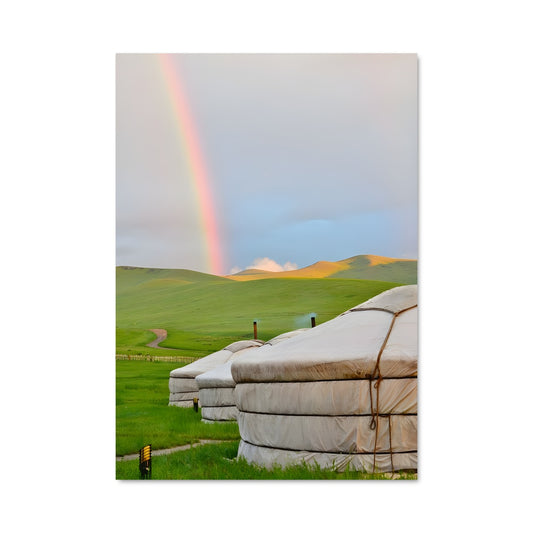 Poster Arc-en-Ciel sur la Steppe