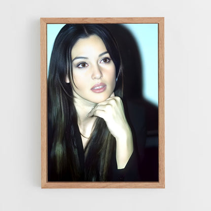 ap-monica bellucci-2 cadre Bois clair