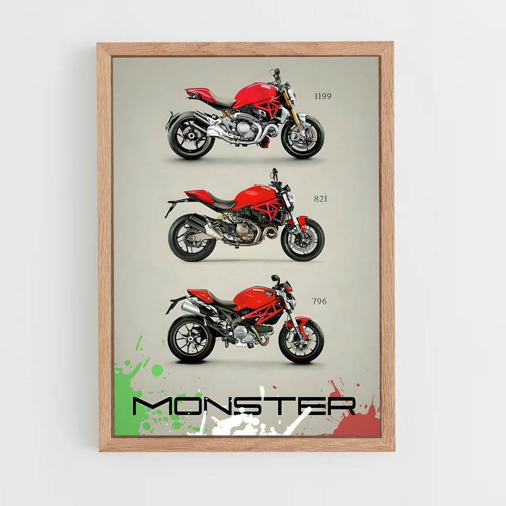 ap-monster 821-2 cadre Bois clair