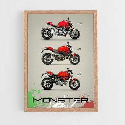 ap-monster 821-2 cadre Bois clair
