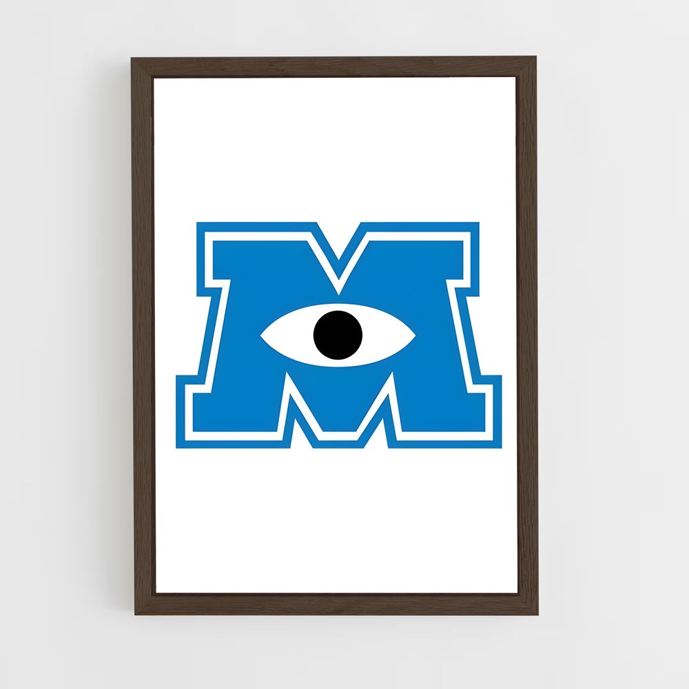 ap-monsters inc-4 cadre Bois foncé