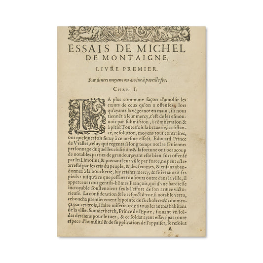 Poster L'Élégance de Montaigne