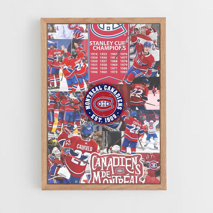 ap-montreal canadiens-1 cadre Bois clair