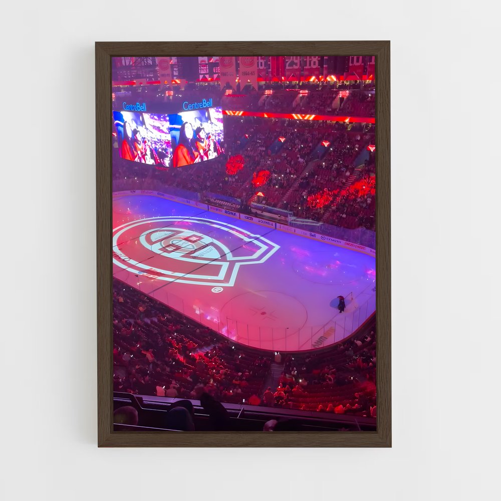 ap-montreal canadiens-2 cadre Bois foncé