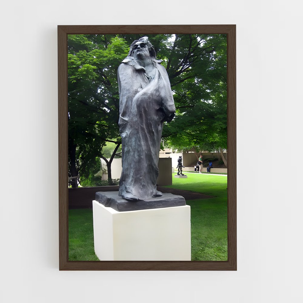 ap-monument to balzac rodin-1 cadre Bois foncé