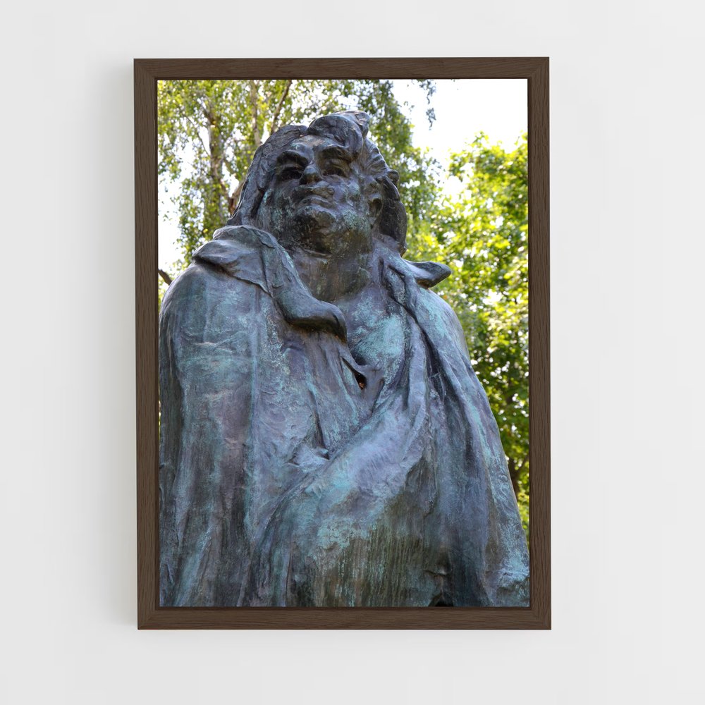 ap-monument to balzac rodin-2 cadre Bois foncé