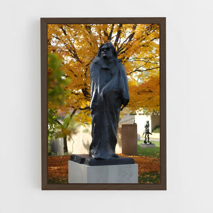 ap-monument to balzac rodin-3 cadre Bois foncé