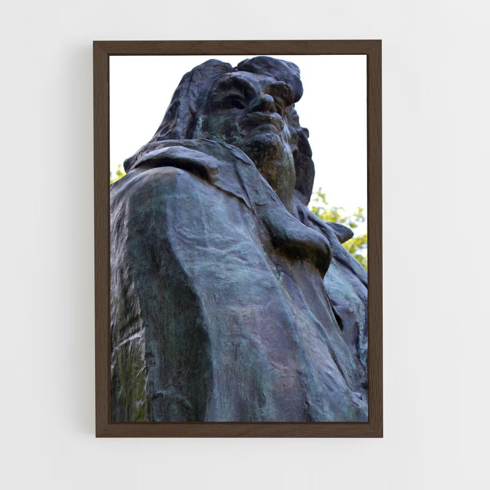 ap-monument to balzac rodin-5 cadre Bois foncé