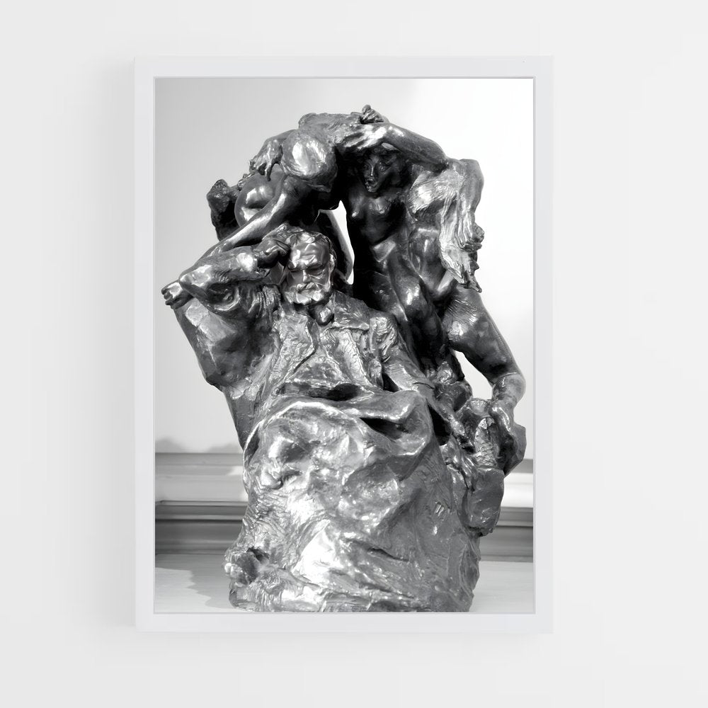 ap-monument to victor hugo rodin-4 cadre Blanc