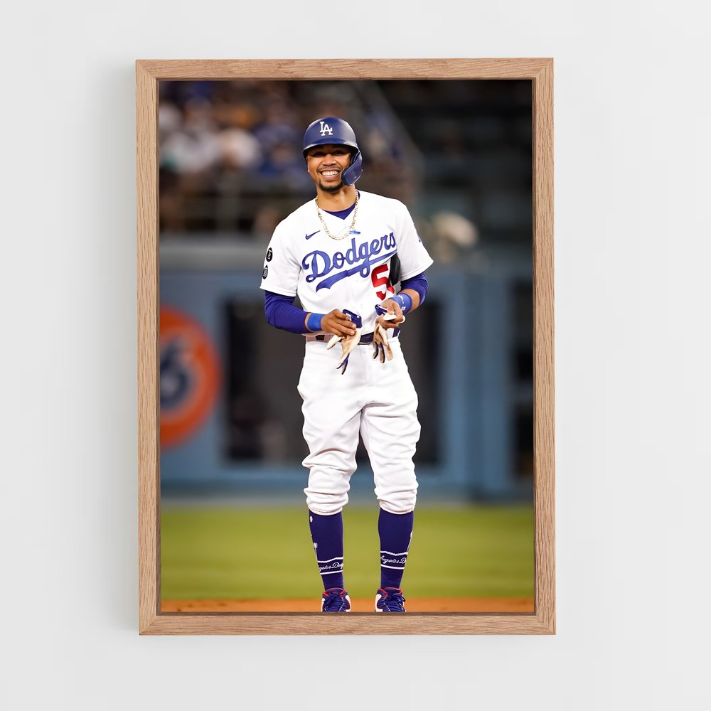 ap-mookie betts-1 cadre Bois clair