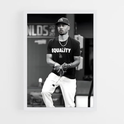 ap-mookie betts-10 cadre Blanc