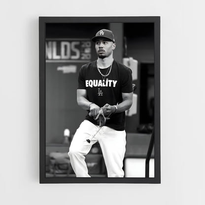 ap-mookie betts-10 cadre Noir