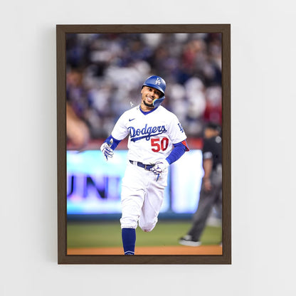 ap-mookie betts-2 cadre Bois foncé