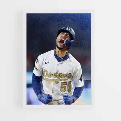 ap-mookie betts-3 cadre Blanc