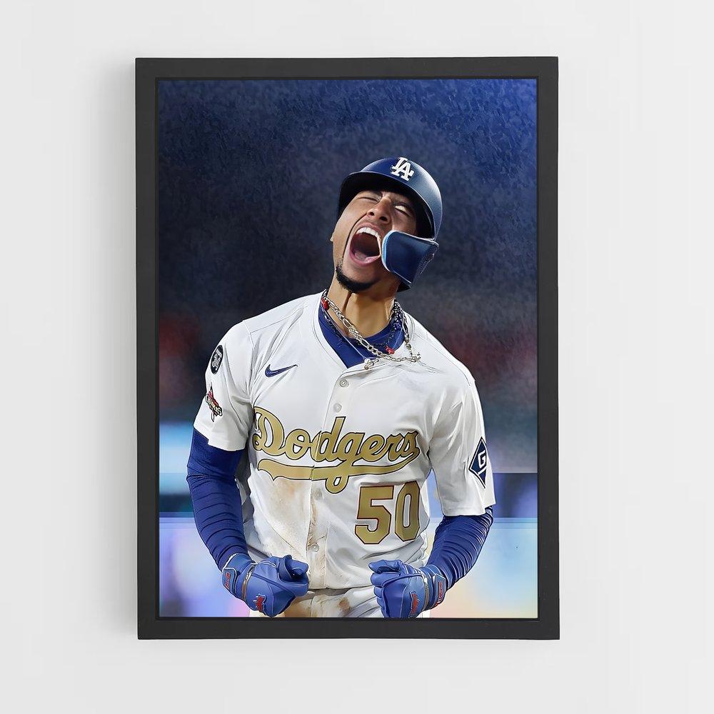 ap-mookie betts-3 cadre Noir