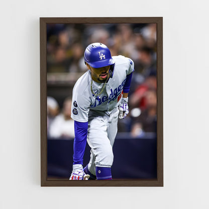 ap-mookie betts-5 cadre Bois foncé