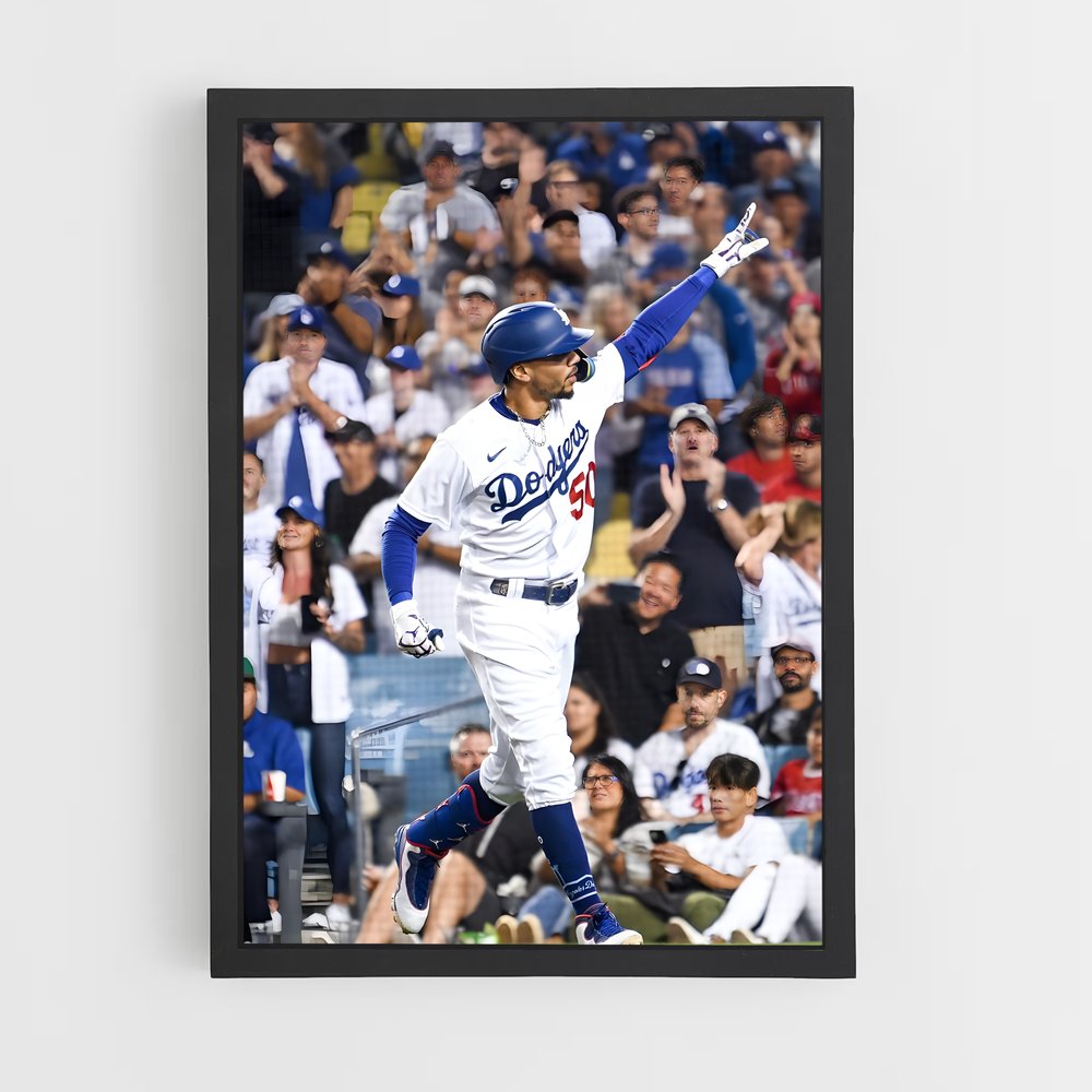 ap-mookie betts-7 cadre Noir