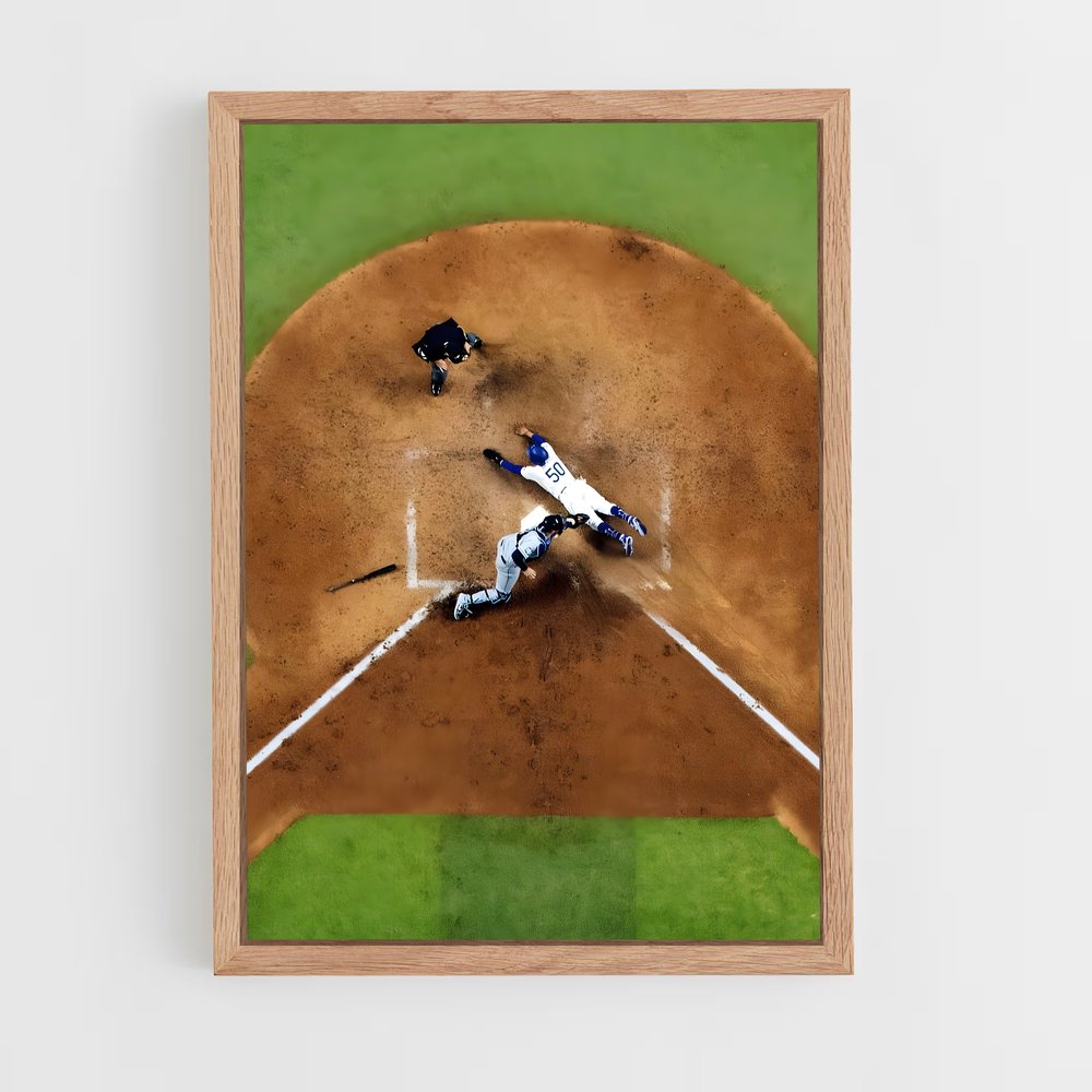 ap-mookie betts-8 cadre Bois clair