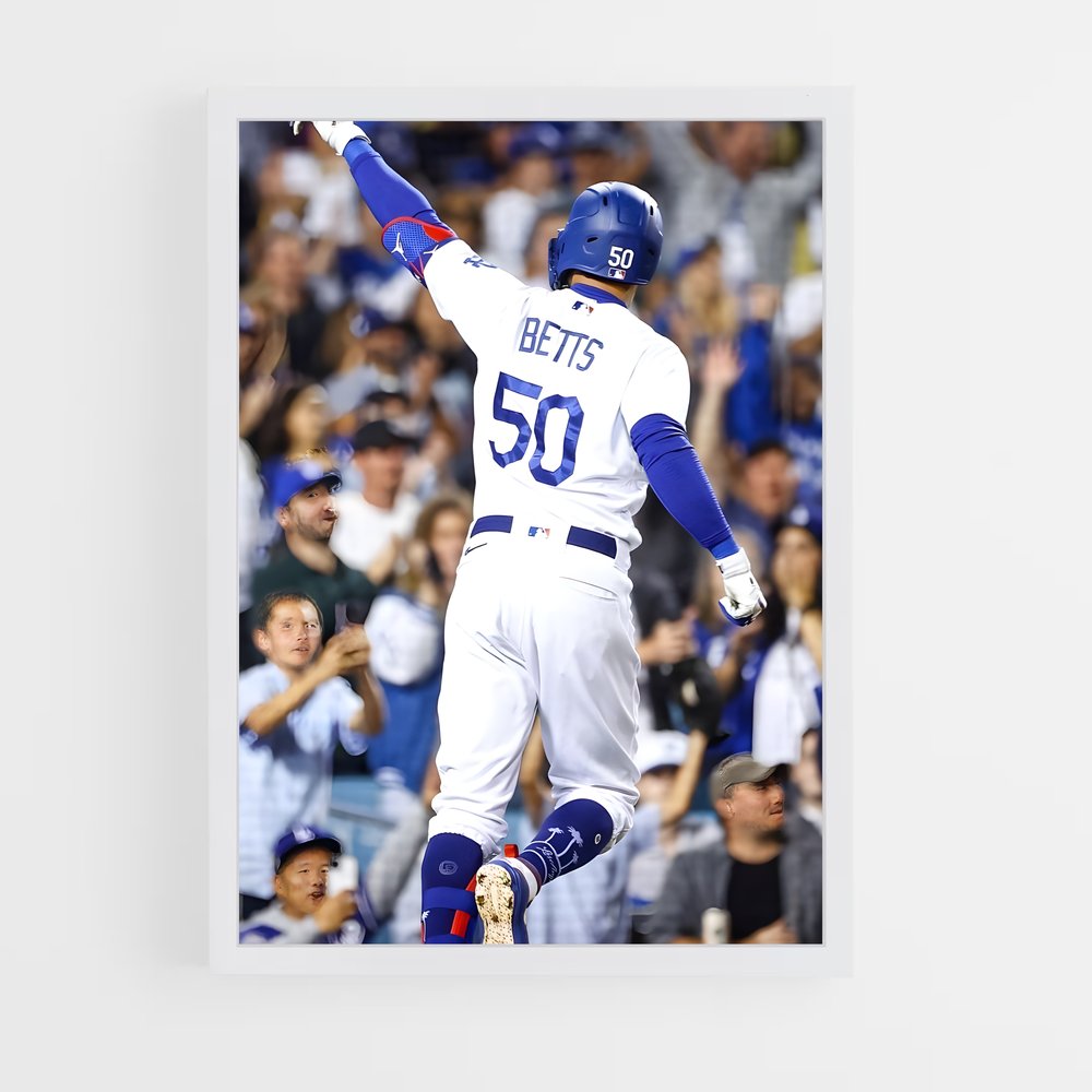 ap-mookie betts-9 cadre Blanc