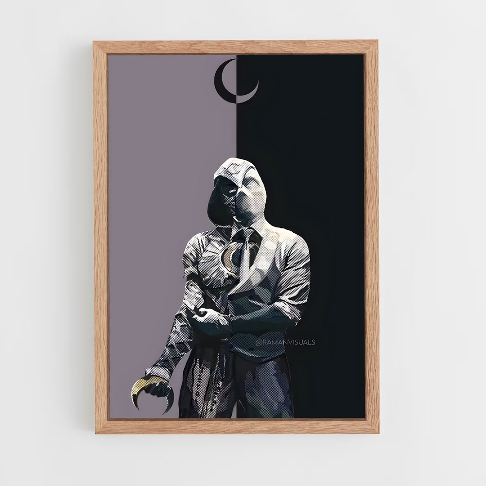 ap-moon knight-7 cadre Bois clair