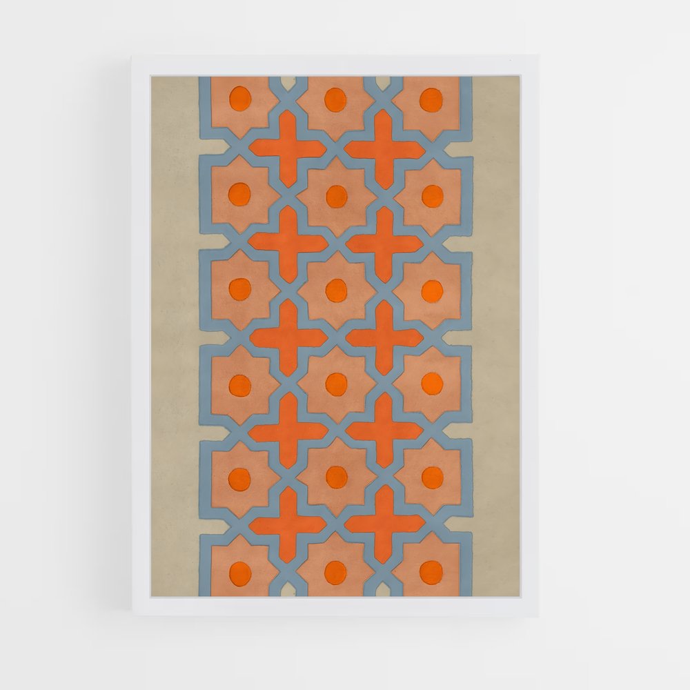 ap-moorish patterns-2 cadre Blanc