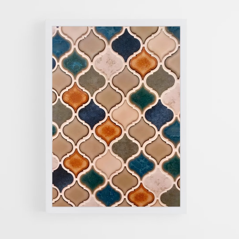 ap-moorish patterns-3 cadre Blanc