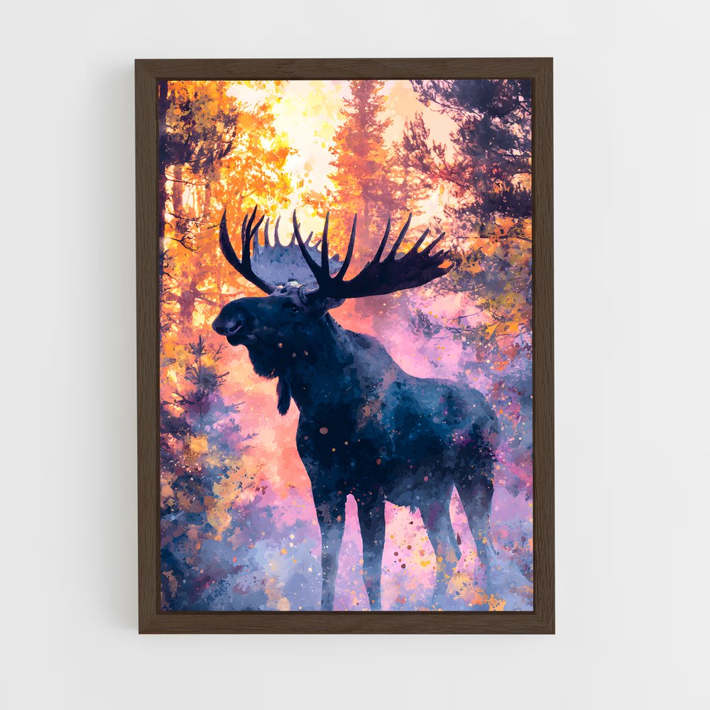 ap-moose-6 cadre Bois foncé