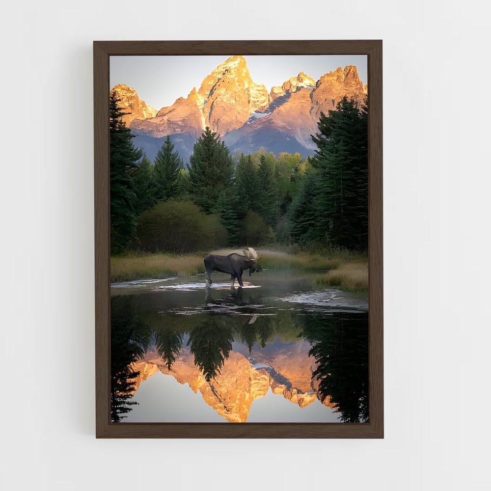ap-moose-9 cadre Bois foncé