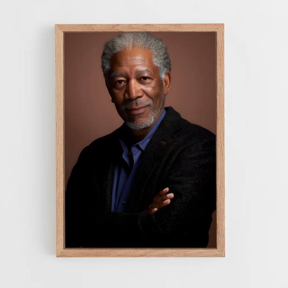 ap-morgan freeman-1 cadre Bois clair