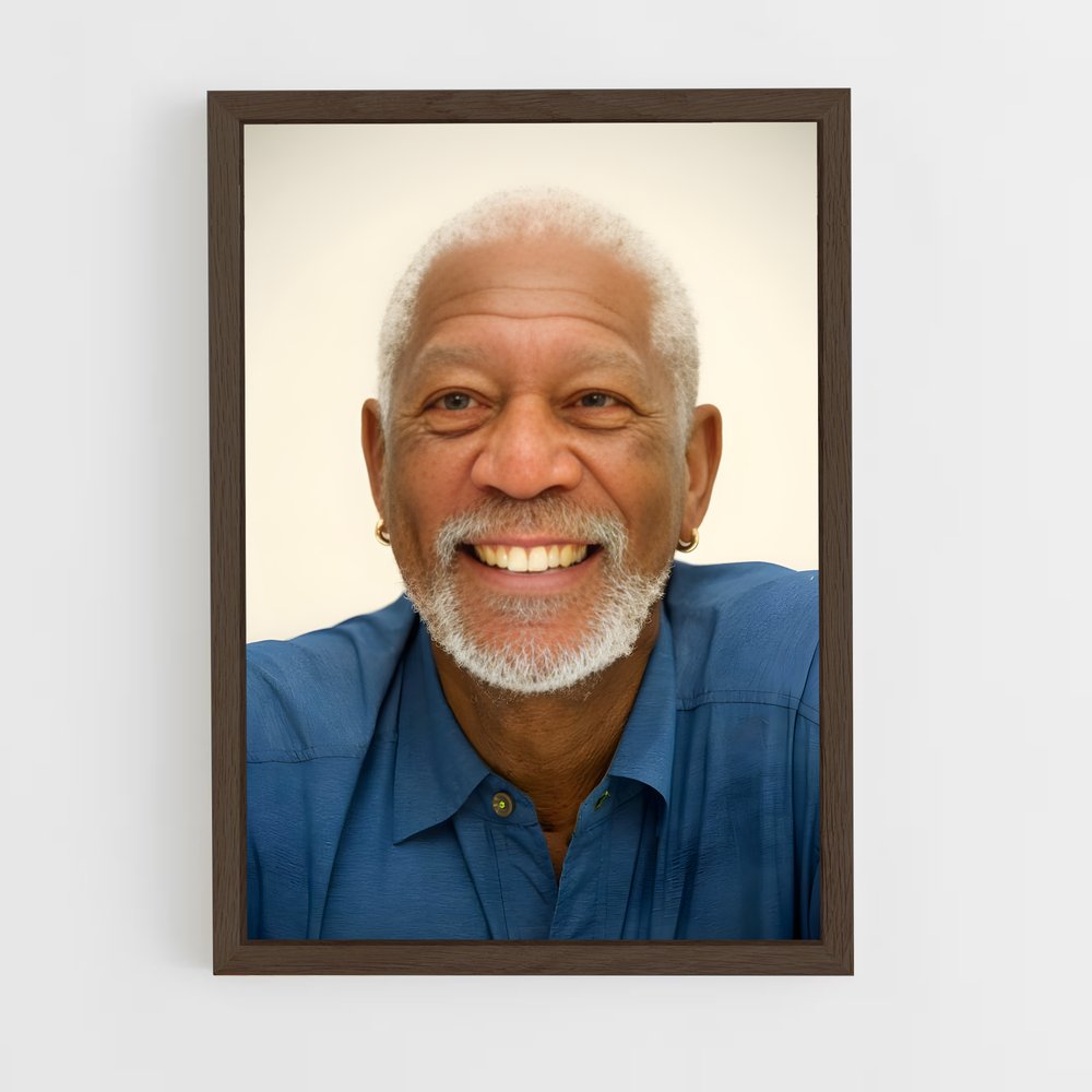 ap-morgan freeman-10 cadre Bois foncé