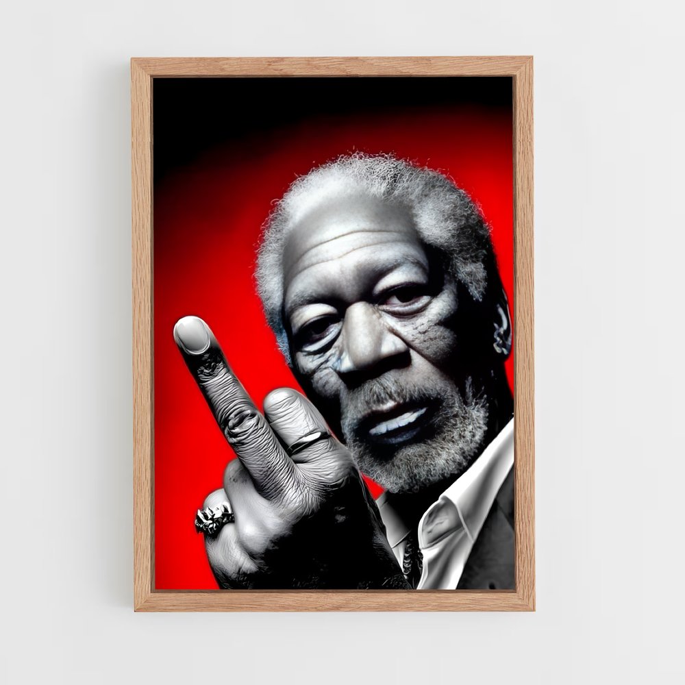 ap-morgan freeman-3 cadre Bois clair